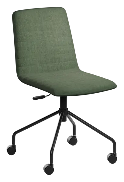 ARCA MOVE BLACK, židle kancelářská, látka zelená